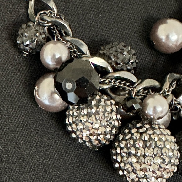 6 for $25 - Gunmetal Tone Joe Fresh Statement Necklace - Picture 2 of 5